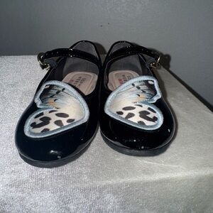 Sophie Webster mini Black Butterfly Kids Shoes